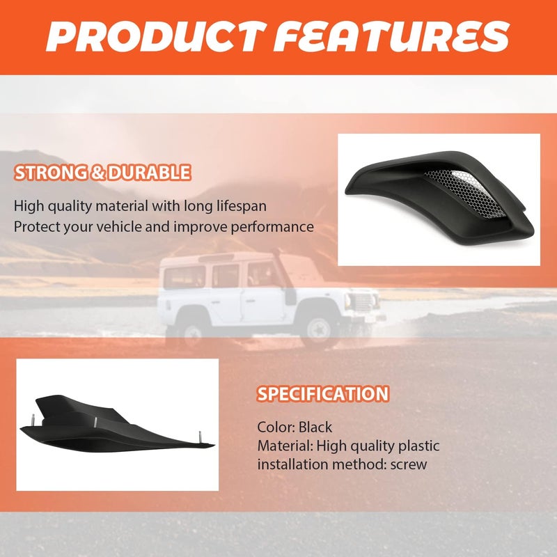 Kojem Rear Right Brake Duct Compatible with 1997-2004 Chevrolet C5 Corvette Z06 Replacement for 10322762 Passenger Side Scoop Vent Kit Brake Caliper Cooling Air Scoop Assembly - Image 3